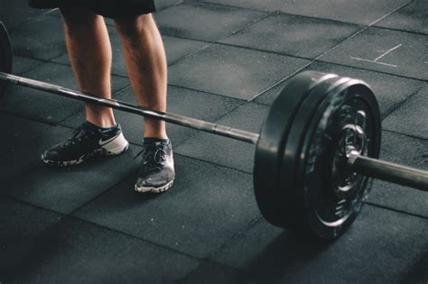 Strength Dark Gym Adult Body Exercising Brawny Limb Indoors