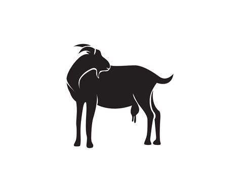 Goat Black Animals Vector Logo And Symbol 619862 Vector Art At Vecteezy