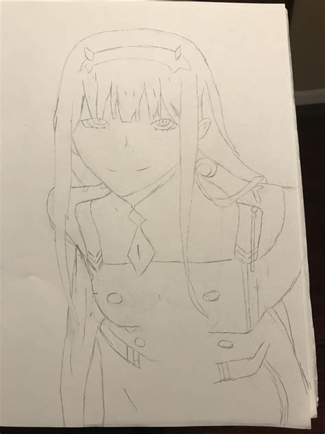 New To Ditf And Decided To Try And Draw Zero Two Howd I Do R