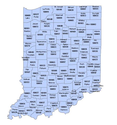 Area Code Map Indiana Prudy Carlynne