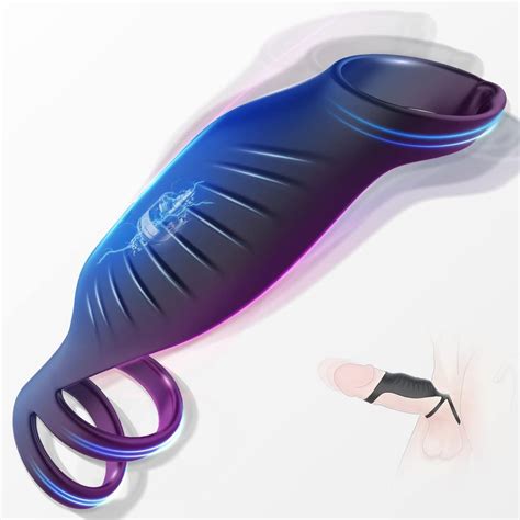 💰kaufe Erwachsene Sexspielzeug Dreifache Penisringe Wiederaufladbare Penisringe Vibrator Mit 9