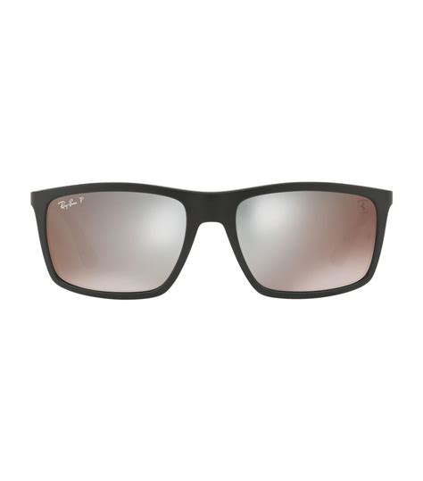 Receive updates by email on the latest collections, items, services and events from ferrari. Ray-Ban Rubber Scuderia Ferrari Collection Square Sunglasses in Black for Men - Lyst