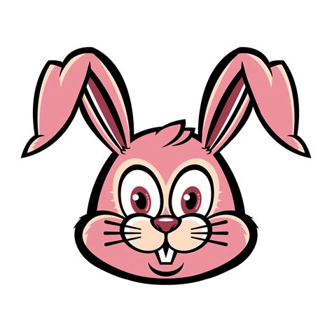 bunny face cartoon clipart funny bunny face