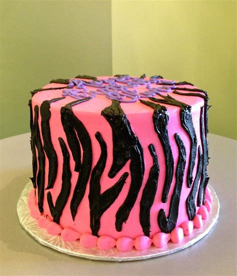 Zebra Print Layer Cake Classy Girl Cupcakes