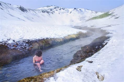 Reykjadalur Hot Springs Icelands Geothermally Heated River