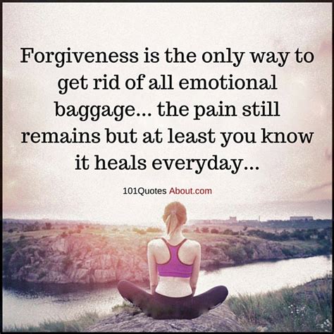 Forgiveness Is The Only Way To Get Rid Of All Emotional Baggage
