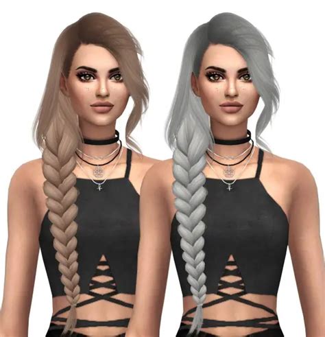 Sims 4 Hairs Kenzar Sims Simpliciaty`s Summerwine Naturals Hair