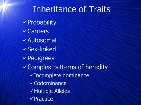 Ppt Inheritance Of Traits Powerpoint Presentation Free Download Id