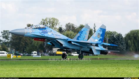 71 Ukraine Air Force Sukhoi Su 27ubm At Radom Sadków Photo Id