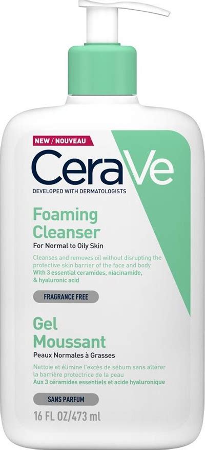 Cerave Foaming Cleanser For Normal To Oily Skin Fragrance Free 473ml Skroutzgr