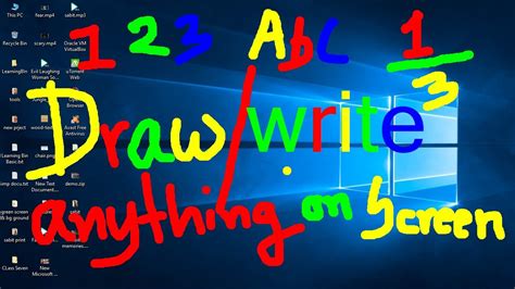 How To Write Or Draw Anything On Your Computer Screen Youtube