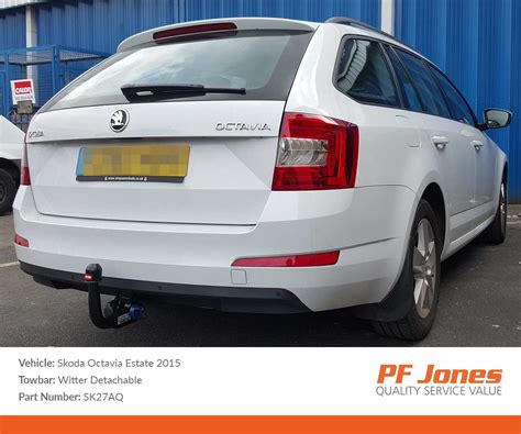 Skoda Octavia Estate 2013 2017 Witter Detachable Towbar