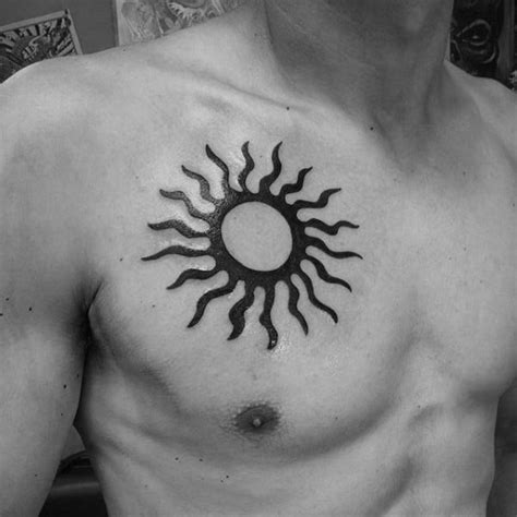 50 Awesome Tribal Sun Tattoo Designs For Men 2023 Guide