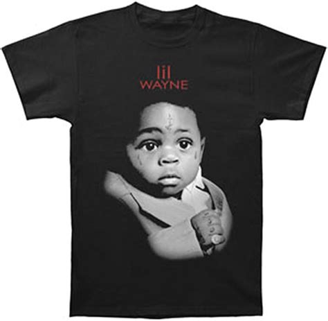 Amazon Lil Wayne Men S Baby Pic T Shirt Small Black Clothing