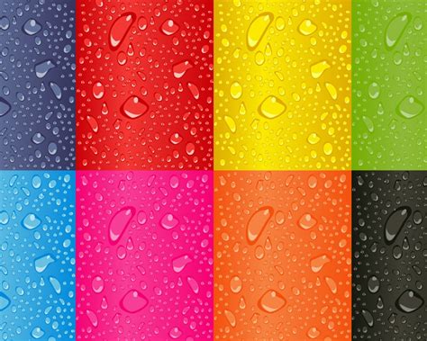 Wallpaper Rainbow Background Water Drops 1680x1050 Hd Picture Image