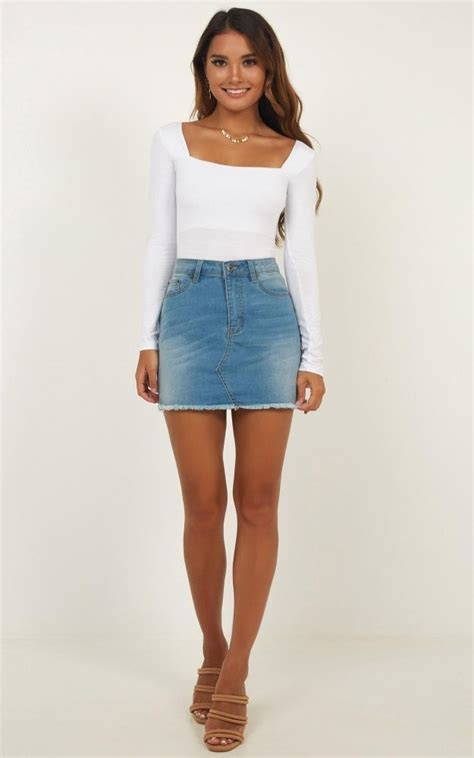 Right Kind Of Love Bodysuit In White Showpo Tennis Skirt Outfit