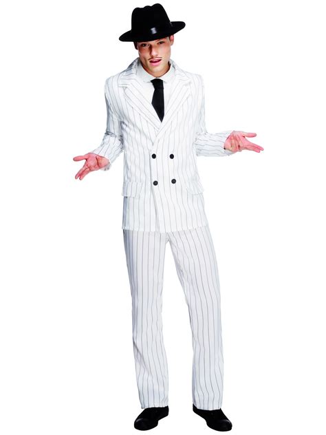 Mens Roaring 20s Gent Gangster Costume Fancy Dress Bugsy Peaky Gatsby