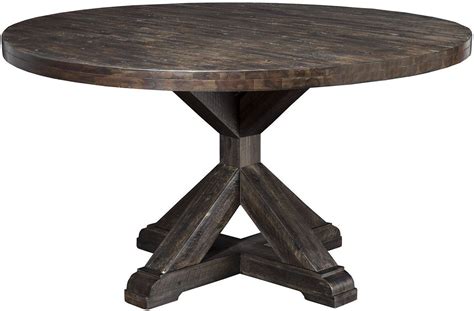 Emerald home furnishings paladin round dining table, standard, rustic charcoal gray. Newberry Grey Round Dining Table from Alpine | Coleman ...