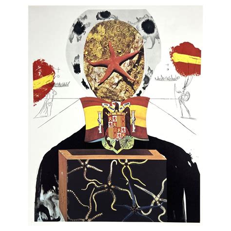 At Auction Salvador Dalí Salvador Dali Surrealist King Litho