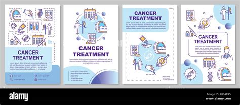 cancer treatment brochure template chemotherapy flyer booklet leaflet print cover design