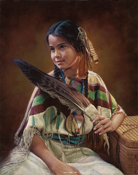 Karen Noles 1947 Native American Paintings Tuttart Pittura