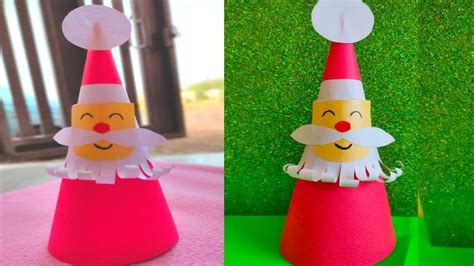 Santa 🎅 Claus Making For Kids How To Make Paper Santa