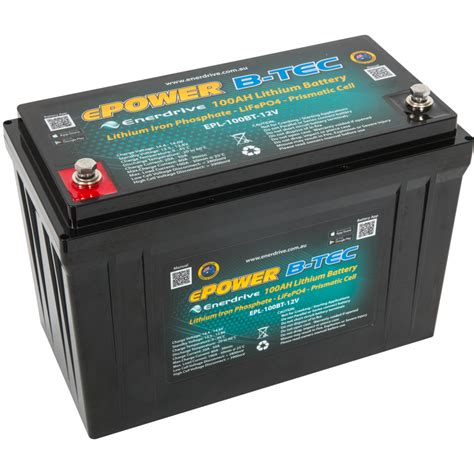 ePower B-Tec 12V 100Ah Lithium Battery | Bias Boating