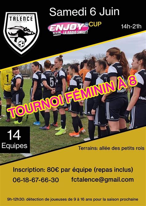 Talence Organise Un Tournoi Féminin à 8 Foot Gironde