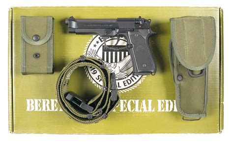 Beretta M9 Special Edition Semi Automatic Pistol With Box And Accessories