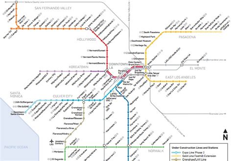 See How The Metro Map Will Look In A Decade Los Angeles