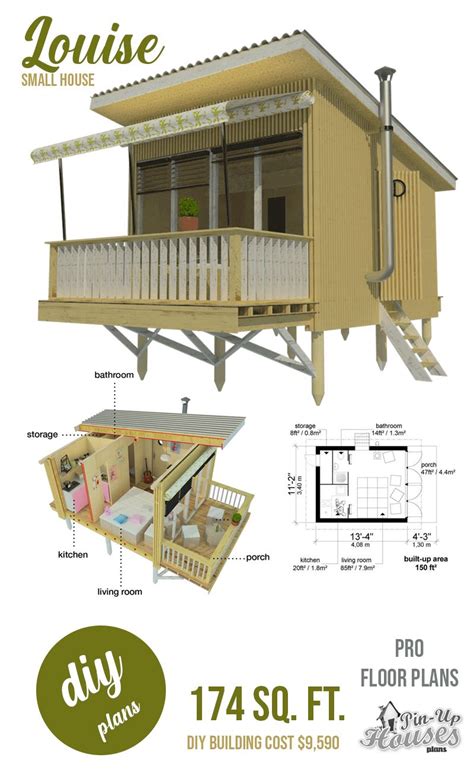 Shed Roof Tiny House Plans