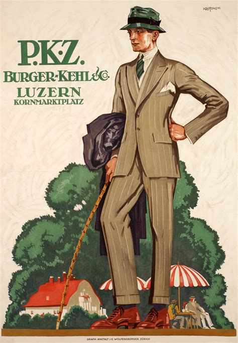 Vintage Poster Pkz Burger Kehl Luzern Galerie 1 2 3