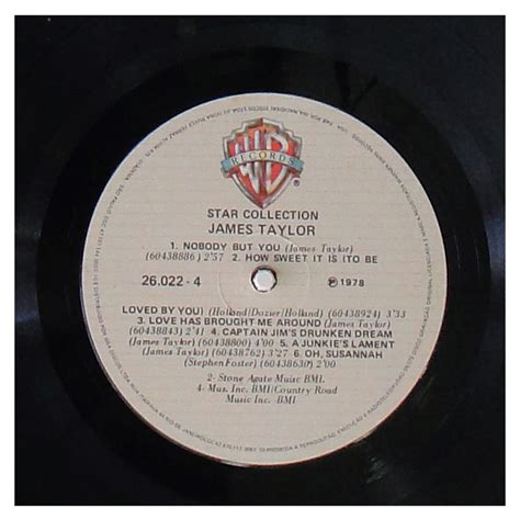 Disco De Vinil James Taylor Star Collection Duplo Vinil Records