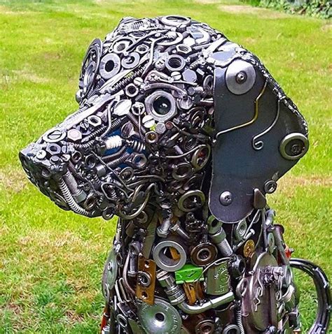 Artist Turns Nuts Bolts And Scrap Metal Into Life Size Animal