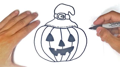 Cómo Dibujar Una Calabaza De Halloween Paso A Paso