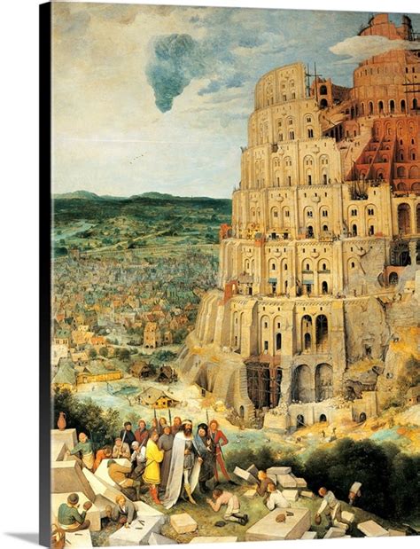 Tower Of Babel, By Pieter Bruegel The Elder, 1563. Kunsthistorisches, Vienna, Austria. D Wall ...
