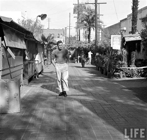 Marlon Brando Visits Olvera Street Downtown Los Angeles 1949