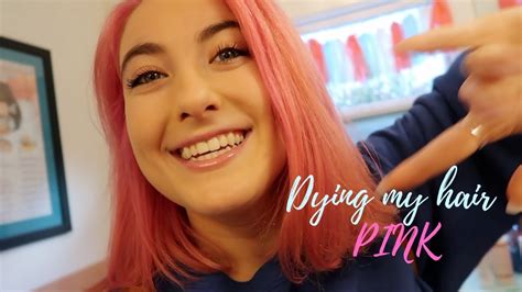 dying my hair pink plus a few updates youtube