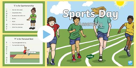 Ks1 Sports Day Values Assembly Powerpoint Teacher Made