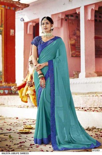 Multicolor Running Designer Sarees 6 M With Blouse Piece Without