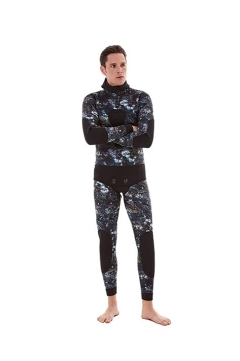 divestar mens 7mm coral camo wetsuit w open cell lining