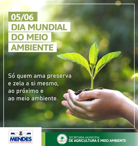 Hoje É O Dia Mundial Do Meio Ambiente Prefeitura Municipal De Mendes