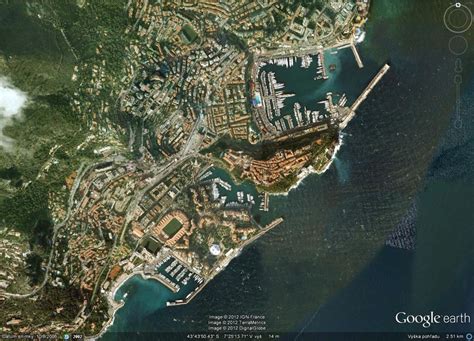 Monaco Satelliten Karte