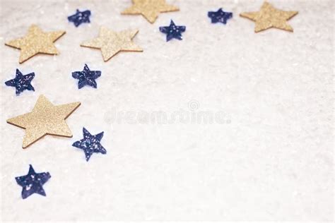 6047 Gold Blue Glitter Stars Background Stock Photos Free And Royalty
