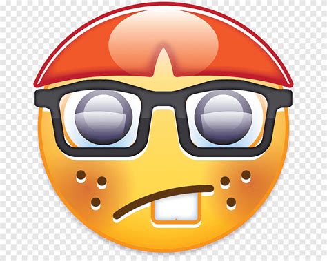 Smiley Emoji Nerd Goggles Smiley Emoji émoticône Png Pngegg
