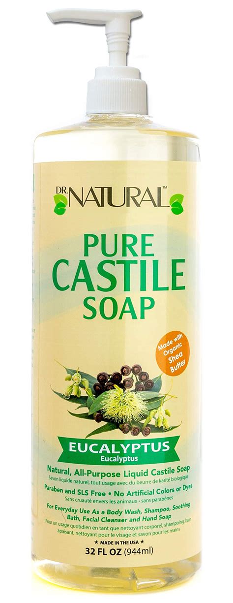 Hard soap bars are a result of mixing oils/fats and sodium hydroxide (lye). Amazon.com : Dr. Natural Pure-castile Liquid Soap ...