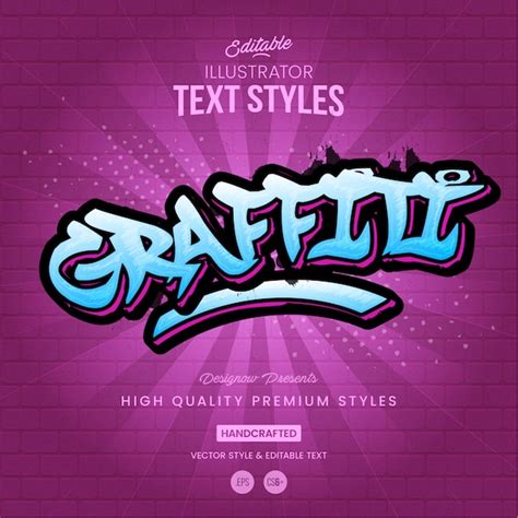 Premium Vector Graffiti Text Style