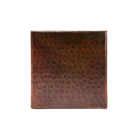 Premier Copper Products 6 In X 6 In Hammered Copper Decorative Wall