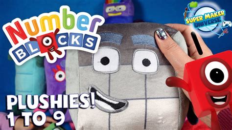 Numberblocks Plushies Numbers 1 To 9 Youtube