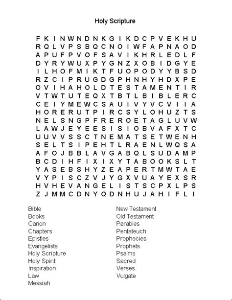 Free Printable Bible Word Searches For Adults Large Print Madamee